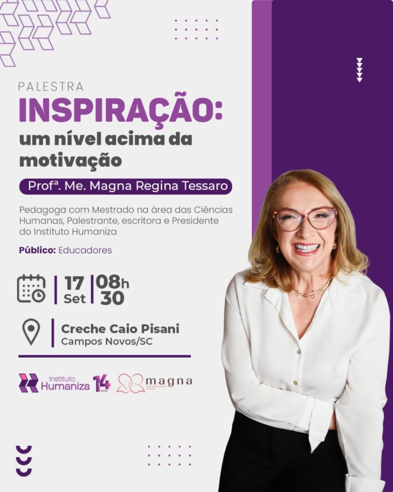 Educadores da Creche Caio Pisani recebem palestra sobre “Inspiração: um nível acima da motivação”